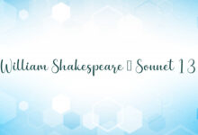 William Shakespeare – Sonnet 13