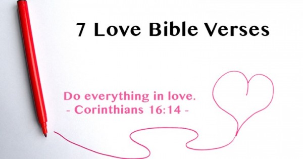 7 Love Bible Verses