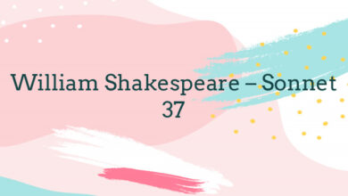 William Shakespeare – Sonnet 37