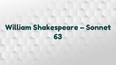 William Shakespeare – Sonnet 63