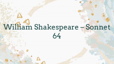 William Shakespeare – Sonnet 64