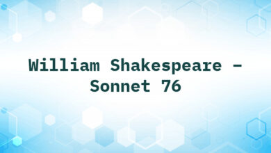 William Shakespeare – Sonnet 76