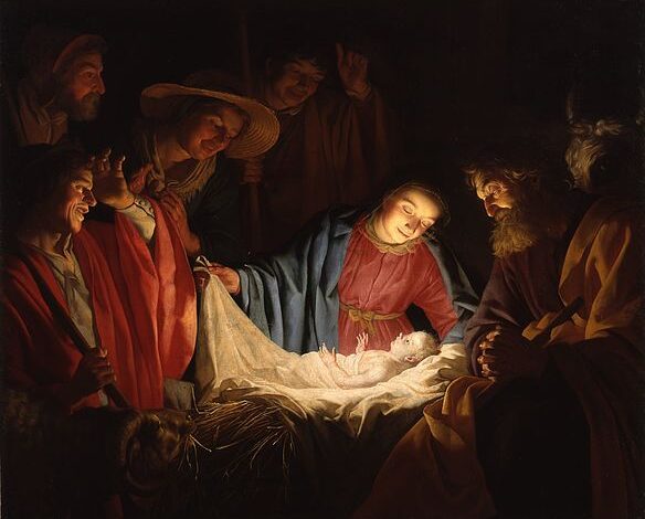 Adoration of the Shepherds by Gerard van Honthorst