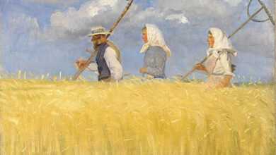 Anna Ancher, Harvesters, 1905