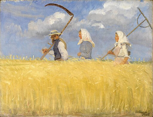 Anna Ancher, Harvesters, 1905