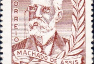 Brazil postage stamp, Machado de Assis, 1958