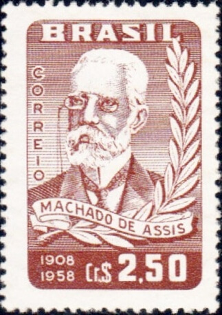 Brazil postage stamp, Machado de Assis, 1958