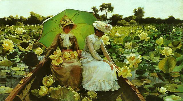 Charles Courtney Curran, Lotus lilies, 1888