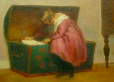 Friis Nybo, Girl inspecting her hope chest