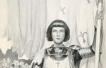 Joan of Arc, illustration from "Ten Girls from History" 1912