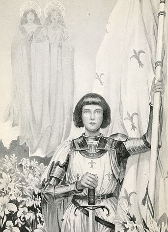 Joan of Arc, illustration from "Ten Girls from History" 1912