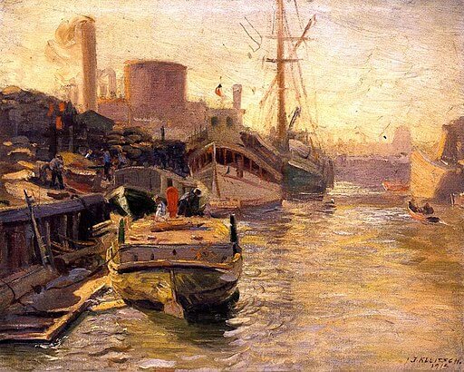 Joseph Kleitsch, Chicago River, 1915