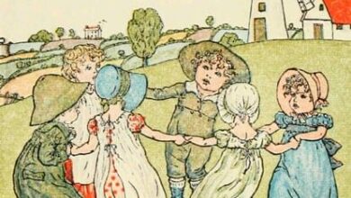 Kate Greenaway's Mother Goose, Ring-a-ring-a-roses, 1881