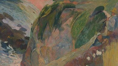 Paul Gauguin, Flageolet player on the cliff, 1899