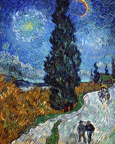 Vincent van Gogh "Country Road in Provence by Night"