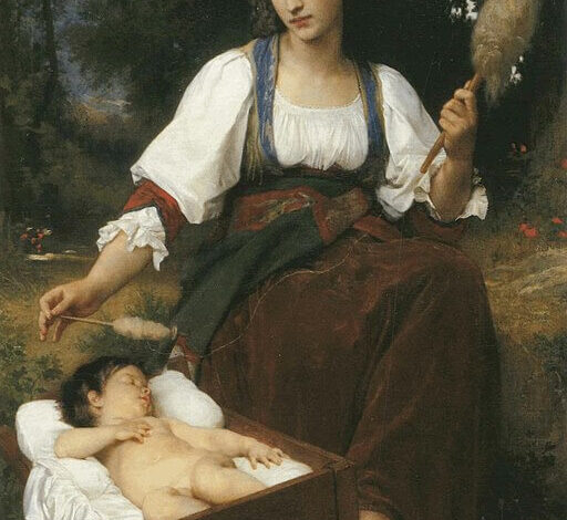 William Adolphe Bouguereau, Lullaby in France, 1875