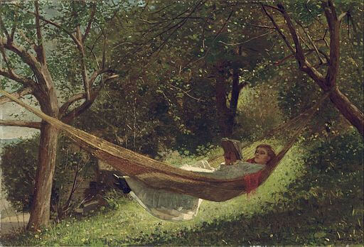 Winslow Homer, Girl in the Hammock, 1873