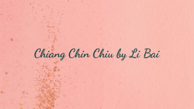 Chiang Chin Chiu by Li Bai