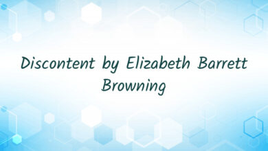 Discontent by Elizabeth Barrett Browning