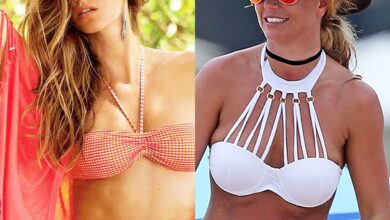 Celebrities Wearing Red, White & Blue Bikinis: See Photos Of Kim Kardashian, Britney Spears & More; Part 1