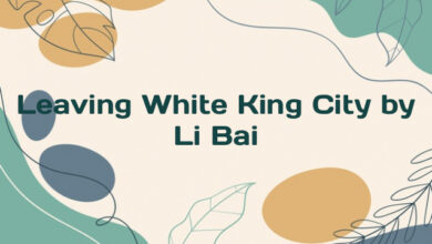 Leaving White King City by Li Bai