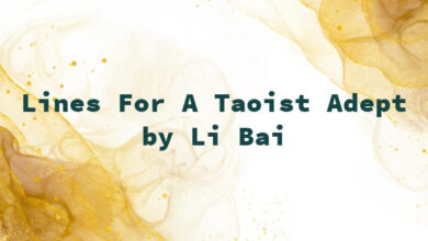 Lines For A Taoist Adept by Li Bai