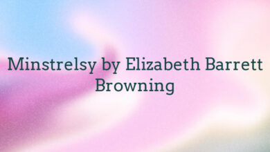 Minstrelsy by Elizabeth Barrett Browning