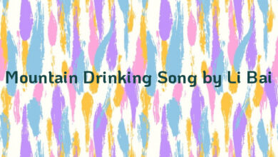 Mountain Drinking Song by Li Bai