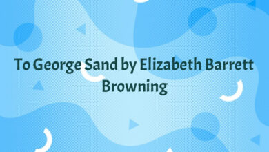 To George Sand by Elizabeth Barrett Browning