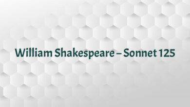 William Shakespeare – Sonnet 125