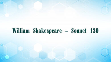 William Shakespeare – Sonnet 130