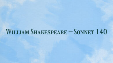 William Shakespeare – Sonnet 140