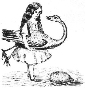 Carroll's illustration "Alice's Adventures Under Ground"