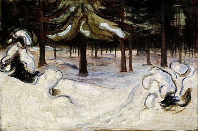 Edvard Munch, Winter in the Woods, Nordstrand, 1899