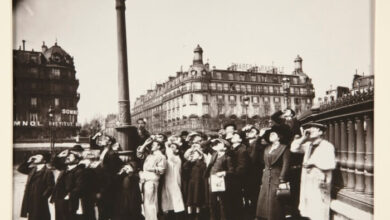 Eugène Atget, Eclipse observers in France, 1912