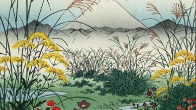 Hiroshige, Otsuki fields in Kai Province, 1858