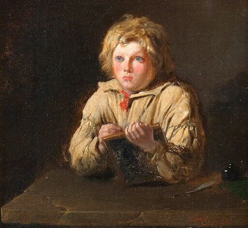 Ivan Gorochov, Writing boy, 1900