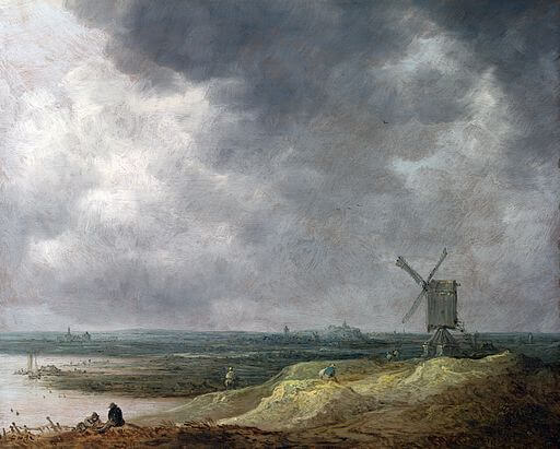 Jan van Goyen, Windmill by a River, 1642