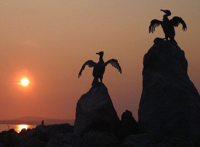 Karl and Ali, Stone Jetty at Morecambe, England, 2013