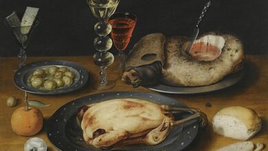 Osias Beert, Still Life of a Roast Chicken