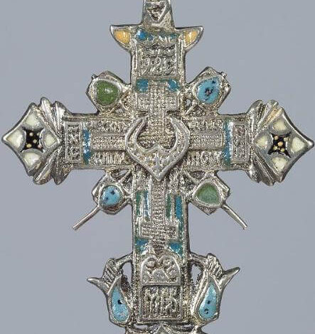 Russian orthodox cross, late 17th century