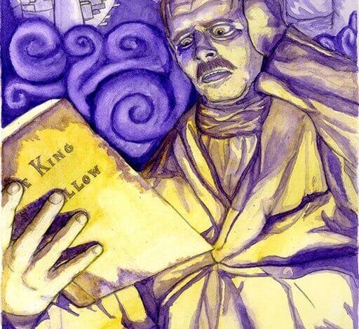 Tucker Sherry, Hildred Castaigne reading The King in Yellow, 2011