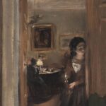 Adolph von Menzel, Living Room with the Artist's Sister, 1847