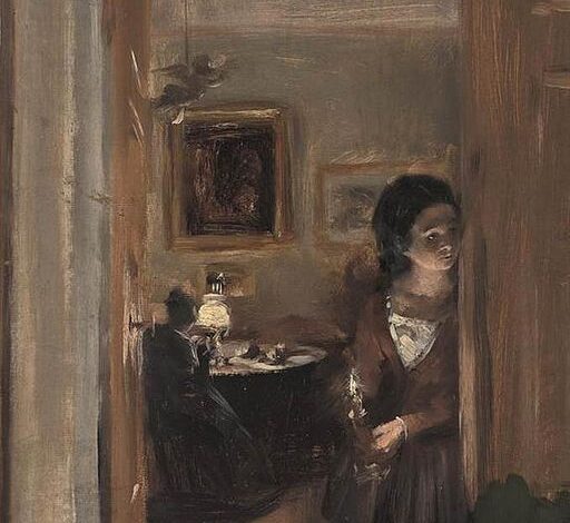 Adolph von Menzel, Living Room with the Artist's Sister, 1847