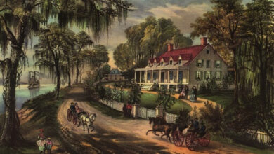 Currier & Ives, Plantation on the Mississippi, 1871