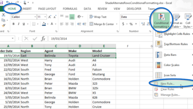 How to shade alternate rows with Conditional Formatting