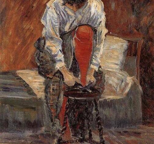 Paul Signac, Red silk stockings, 1935