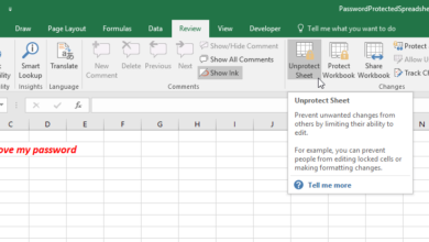 How to Unprotect an Excel spreadsheet if you have lost your password