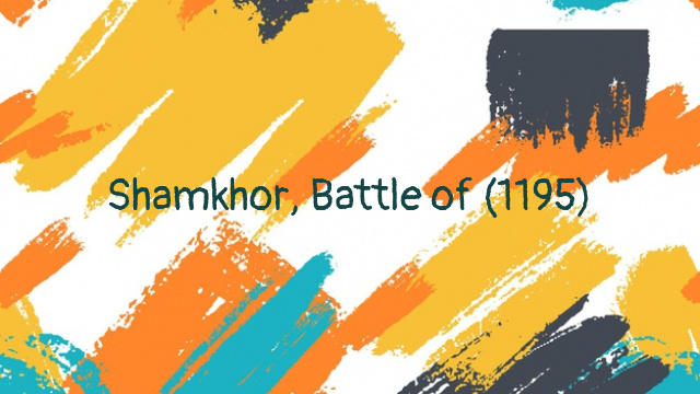 Shamkhor, Battle of (1195)