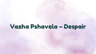 Vazha Pshavela – Despair